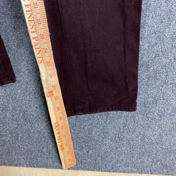 Mossimo Dutti Chino Pants Men's Size 32 Burgundy Adults Cotton Blend - Picture 4 of 9